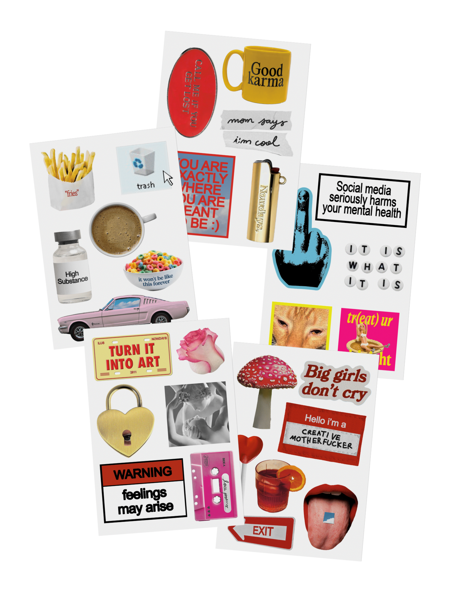 Adesivos Sticker Pouch Ilustralle + Nowdays