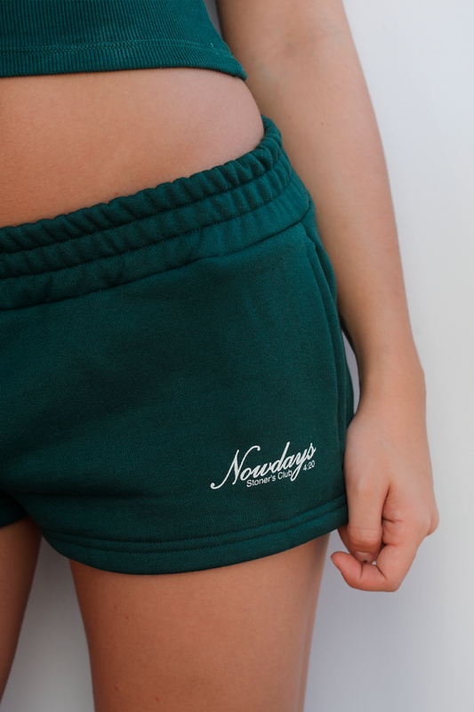 Mini Shorts Stoner's Club - Forest Green